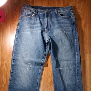 Womens Lucky Brand Dungaree Jeans